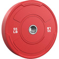 2-Inch Olympic Bumper Plates Set, 1pcs-55lb Colored Virgin Rubber Weight Barbell Plates for Strength Training, Home Gym Weightlifting